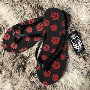 Metal Mulisha Flip Flop Size 6